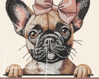 Französische Bulldogge Stickdatei, Französische Bulldogge Stickdatei, Französische Bulldogge Stickdatei, Französische Bulldogge Maschinenstickerei, Frenchie Mom Stickerei