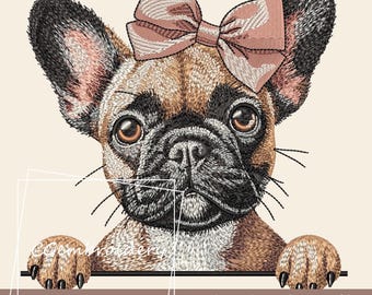 Französische Bulldogge Stickdatei, Französische Bulldogge Stickdatei, Französische Bulldogge Stickdatei, Französische Bulldogge Maschinenstickerei, Frenchie Mom Stickerei