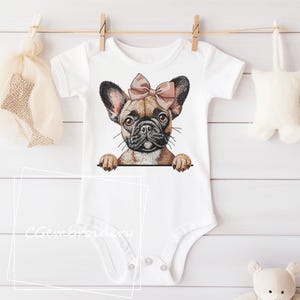 French Bulldog Embroidery Design, Peaking Frenchie Girl Dog Embroidery File Bulldog Dog Lover Machine Embroidery, Frenchie Mom Embroidery