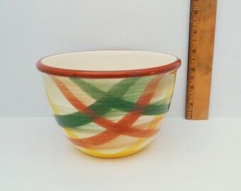 Vintage HOMESPUN 6" Mixing Bowl Vernonware Metlox Poppytrail