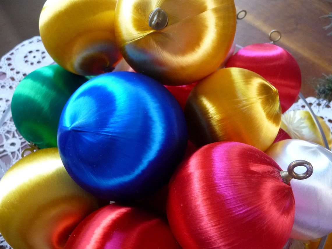 Vintage Christmas Ball Ornaments 