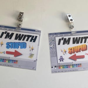 Distintivi DUO "Sono con lo stupido" della convention!!!