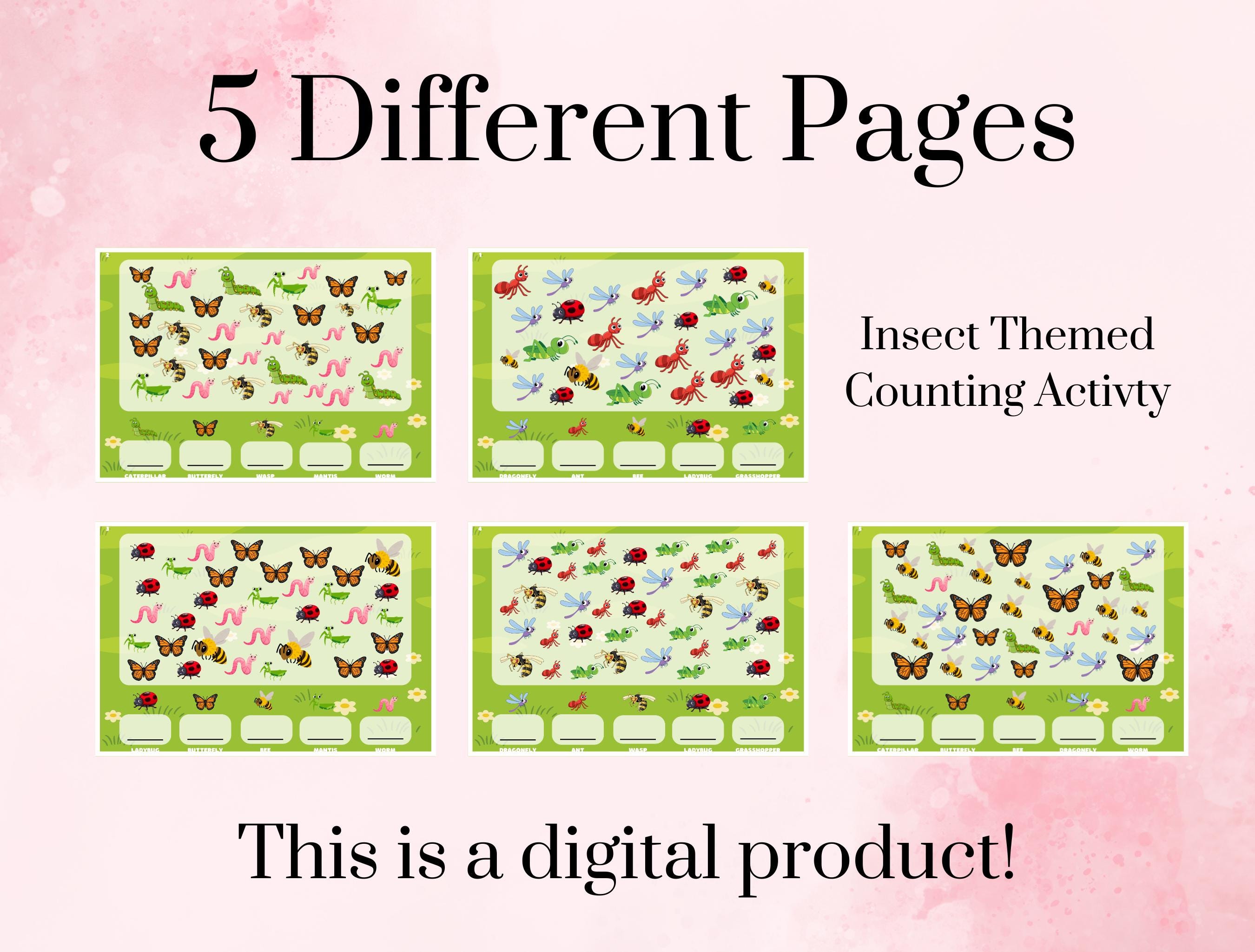 I Spy Insects Counting Activity | Bugs Insects Printable Counting ...