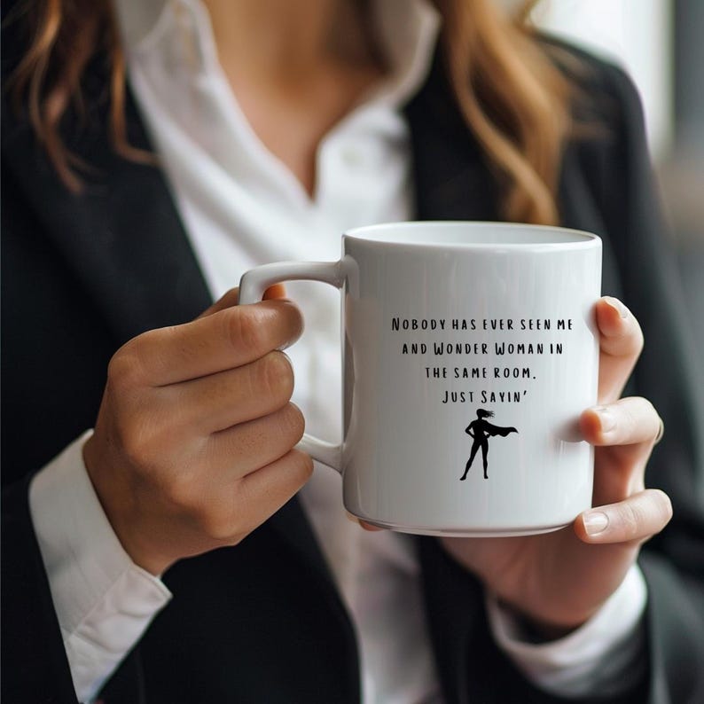 Wonder Woman Ceramic Mug: Caffeinated Mornings image 1