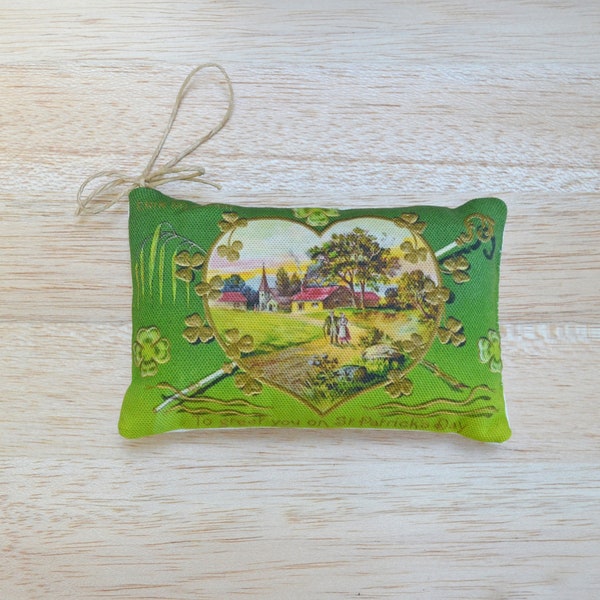 St. Patrick's Day Heart Lavender Sachet