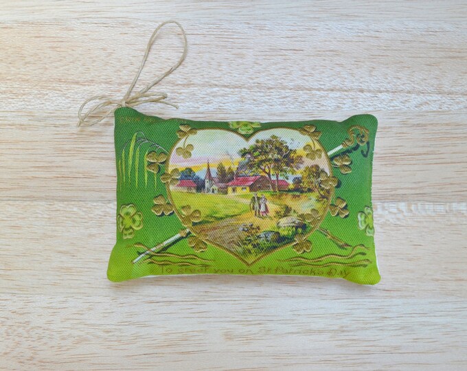 St. Patrick's Day Heart Lavender Sachet