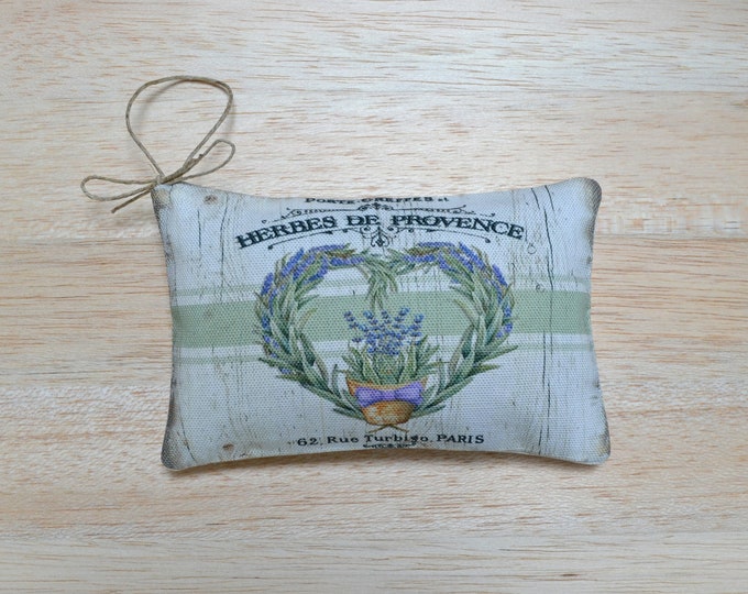 Lavender Heart Wreath Sachet