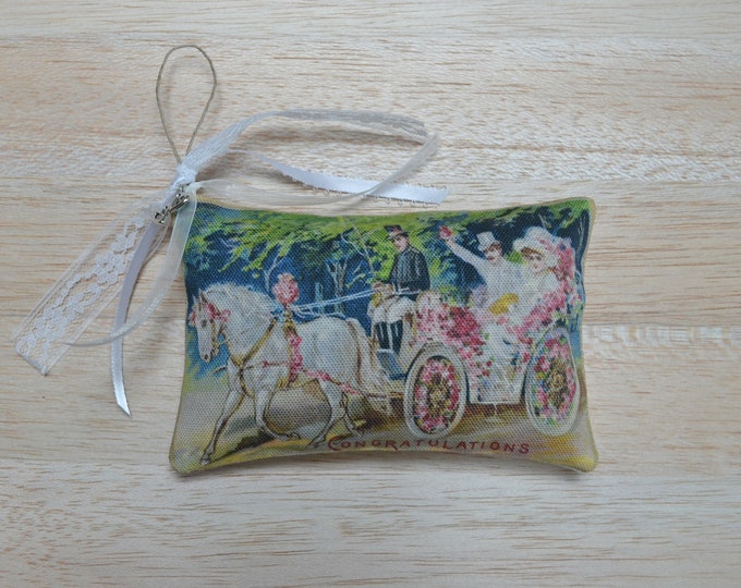 Wedding Bridal Carriage Ride Lavender Sachet