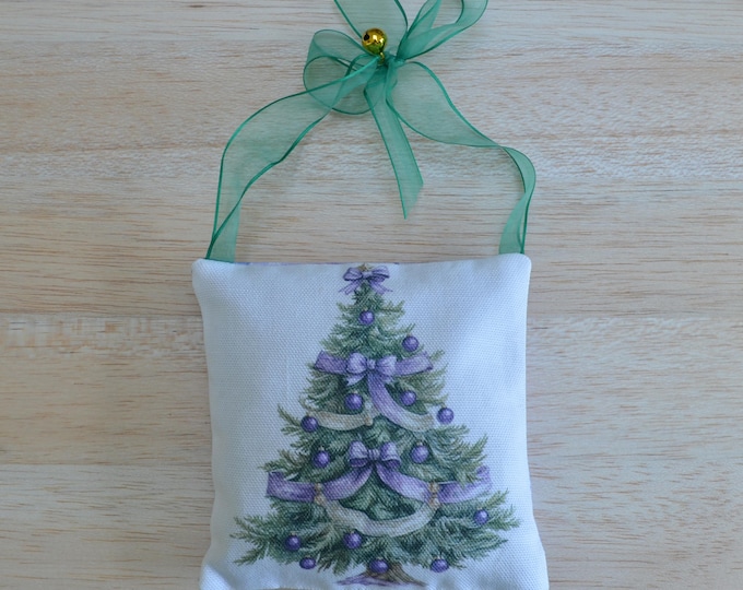 Lavender Ribbon Christmas Tree Sachet