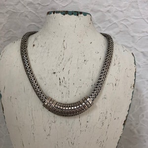 Vintage John Hardy Dot Necklace and Slide Enhancer Sterling Silver 16&quot;