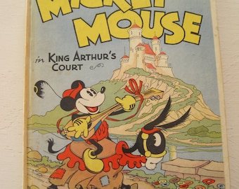 Mickey Mouse in King Arthur's Court Pop-Up Book 1933 First Edition Walt Disney Enterprises