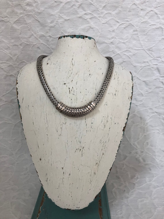 Vintage John Hardy Dot Necklace and Slide Enhancer Sterling