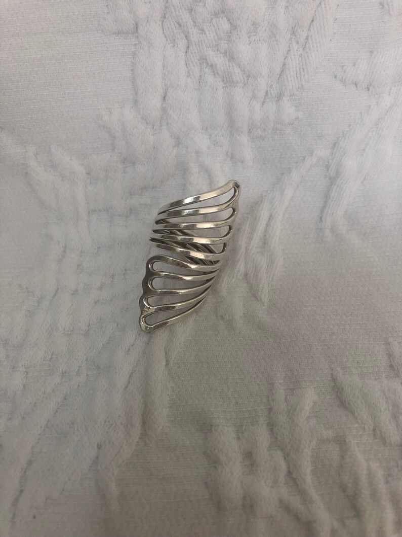 9 FREE SHIPPING Vintage Sterling Silver Wrap Ring Statement Ring Sz