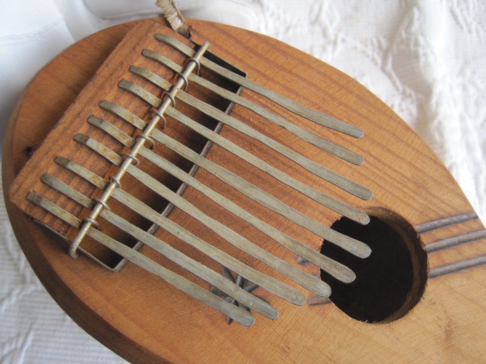 African Gourd Thumb Piano Thumb Harp Musical Instrument Etsy