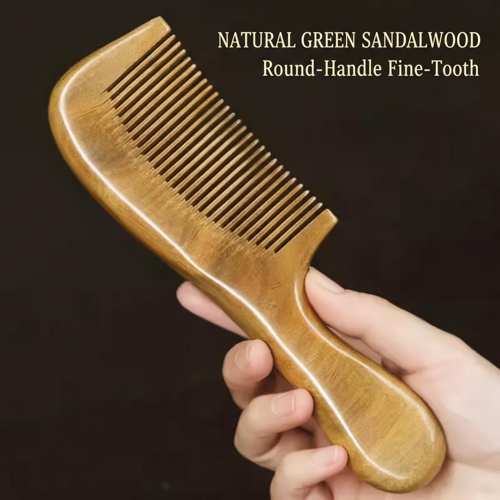 Sandalwood Comb, Anti-static Wooden Hair Brush, Scalp  display picture 3