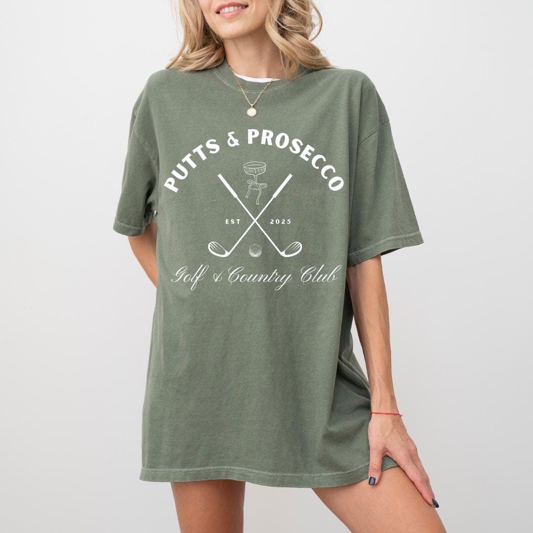 Putts and Prosecco Golf Shirt | Womens Golf Shirt | Champagne Shirt ...