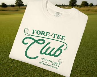 FORE-Tee 40th Birthday Golf Shirt, Funny 40th Golf Tee, Golf Birthday Gift, Mens Womens Golf Shirt, Turning 40, Golfer Gift, Golf Humor Tee