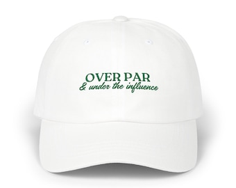 Funny Golf Dad Cap: Over Par Influencer Cotton Hat