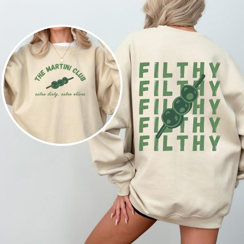 MARTINI KEYWORDS espresso martini sweatshirt
dirty martini sweatshirt
martini bachelorette
old money aesthetic
martinis and bikinis
dirty martini shirt
martini gifts
Martini shirt
Filthy martini sweatshirt
Girls trip shirt 
Girls weekend top