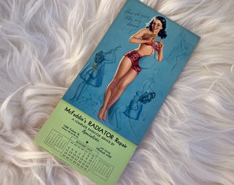 Vintage Pin Up Girl Calendar Illustrated by KO Munson 1946