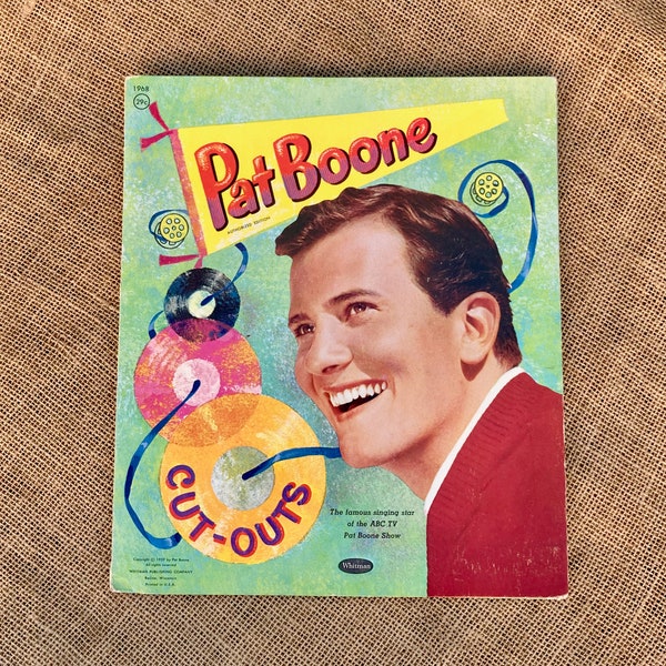 Vintage Pat Boone Cut Outs Paper Doll Set 1959