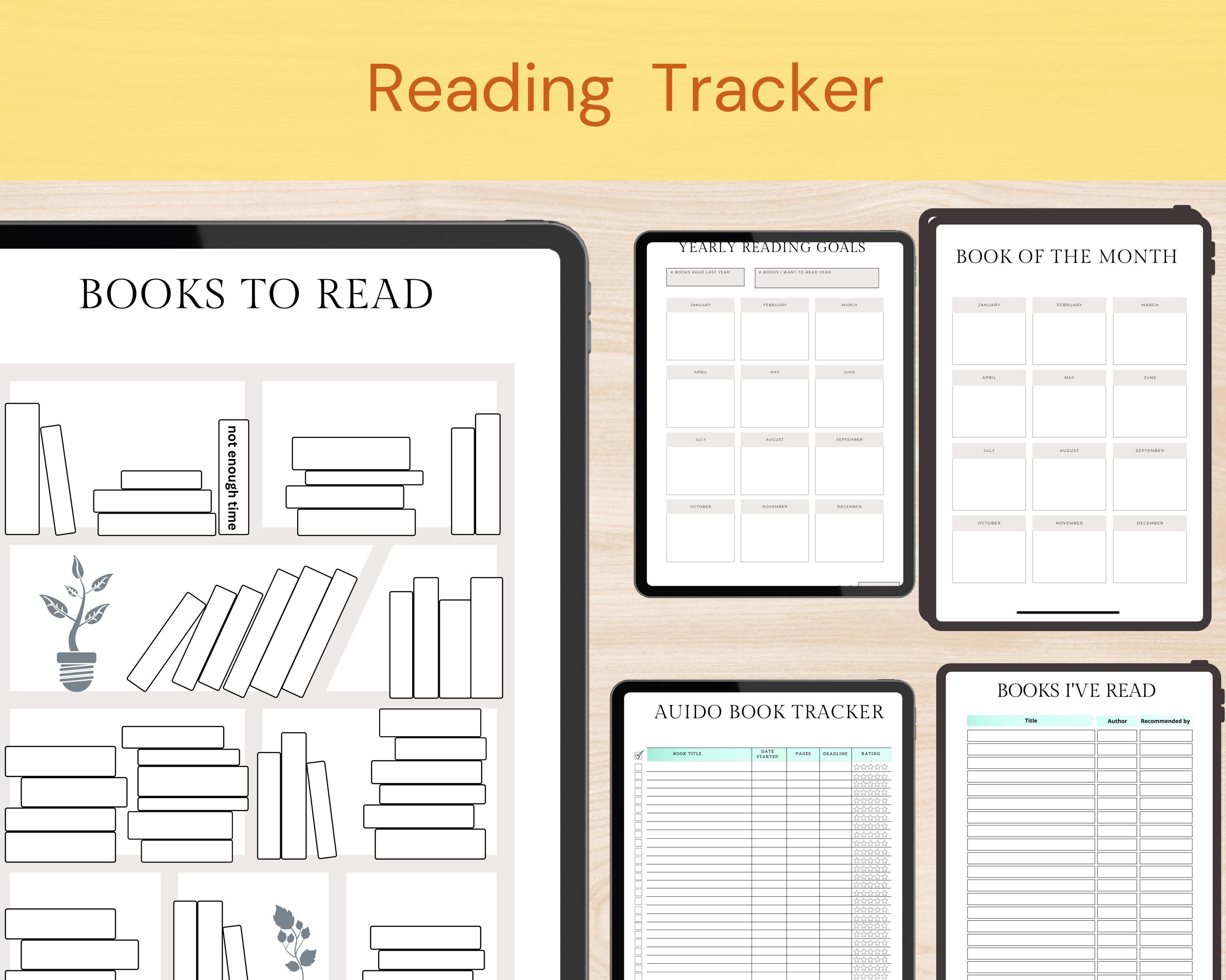 Book Club Reading Journal Review Tracker for Good Notes Reading Book ...