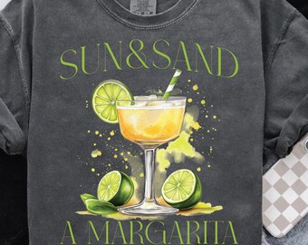 Sun Sand Margarita in Hand Social Club Png Cocktail png Tequila png Social Club Png Girls Club Bachelorette png Trendy Shirt Design Summer