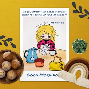 Goedemorgenkaart, begin de dag met humor!