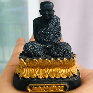 Vintage Phra Luang Pu Thuad Amulet – Authentic Thai Monk Talisman for Protection & Luck
