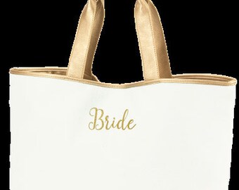 Personalized Bride Tote Bag