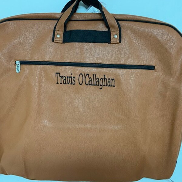 Leather Garment Bag Etsy