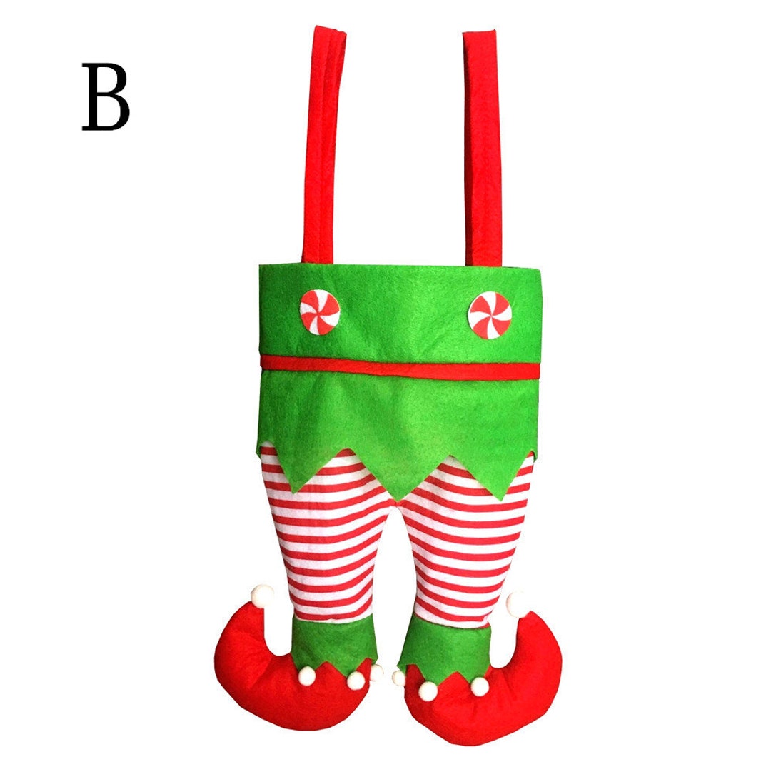 Personalized Elf Pants Christmas Stockings D Red Stripe Etsy