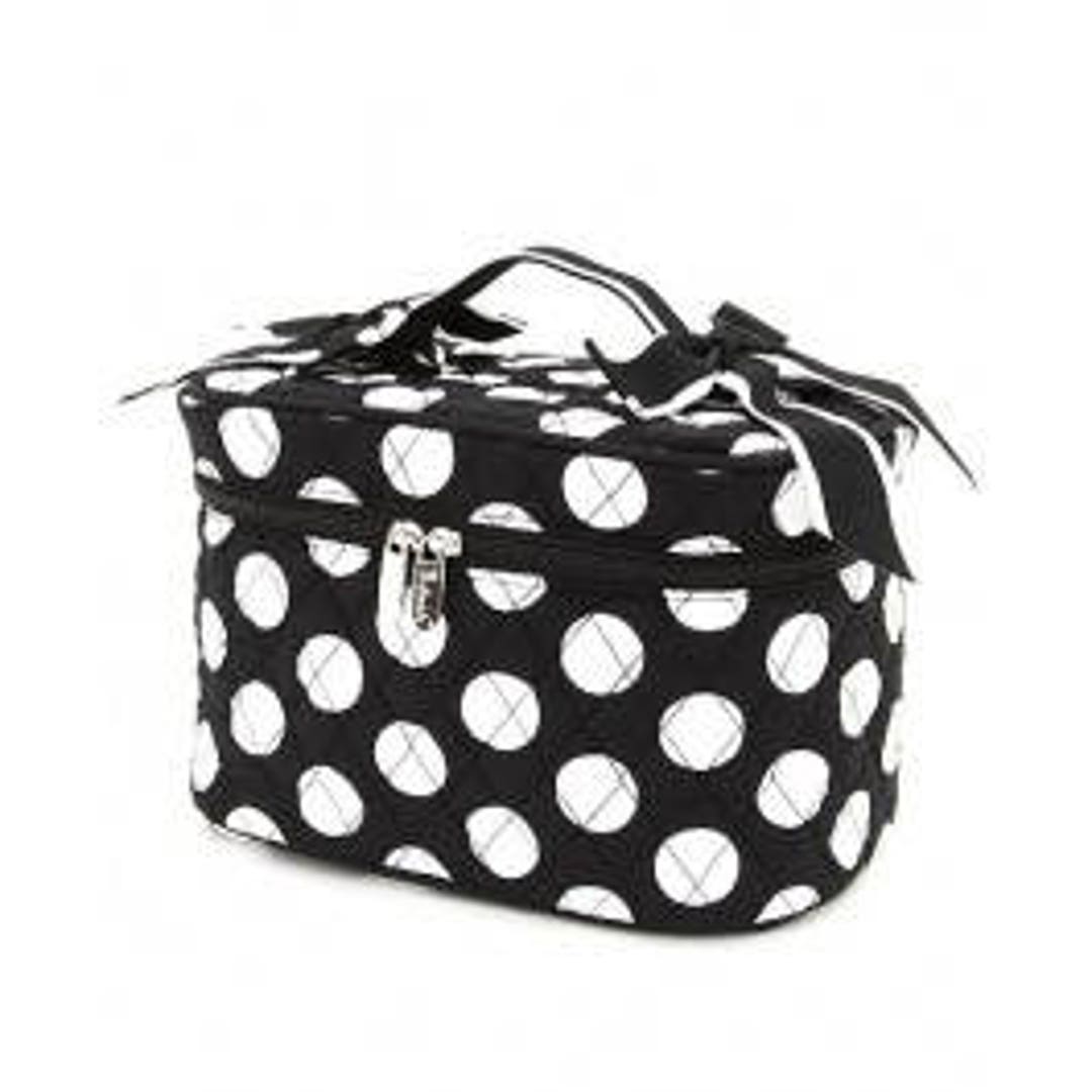 Personalized Black/white Polkadot Pattern Cosmetic Bag Etsy
