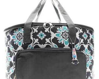 Personalized Insulated Aqua Vine Cooler Bag