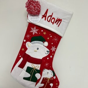 Personalized Stephen Joseph Christmas Stocking Polar Bear