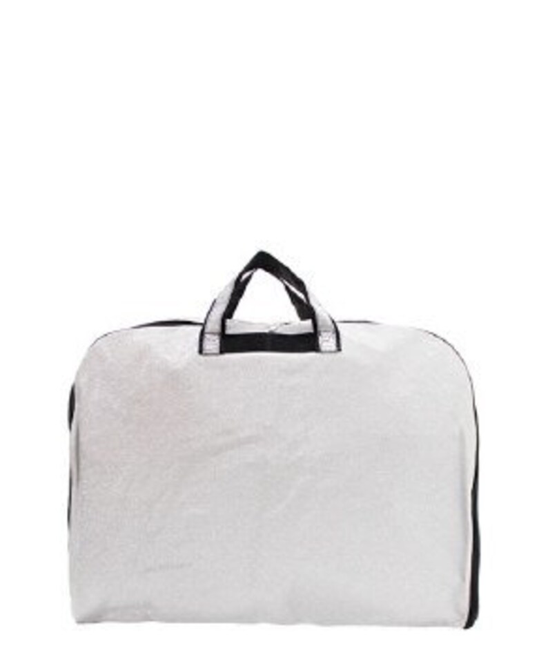 Personalized Canvas Glitter Garment Bag Silver Etsy
