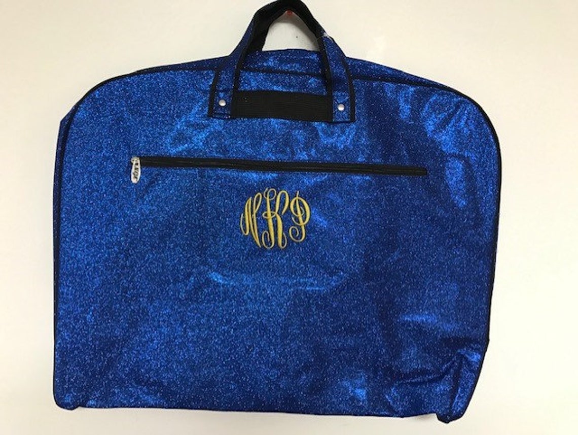 glitter garment bag