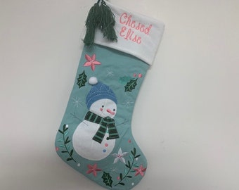 Personalized Stephen Joseph Christmas Stocking Snowman