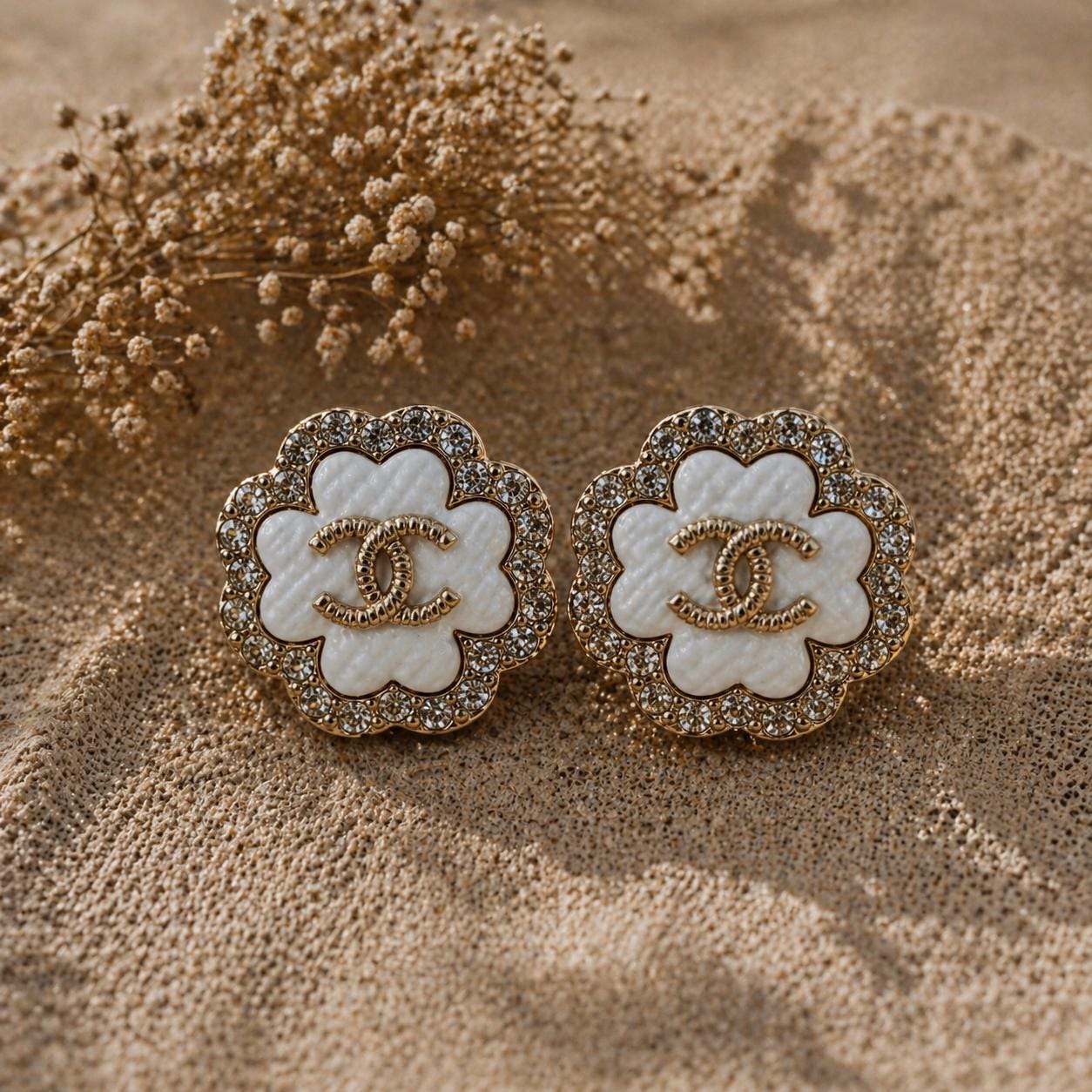 Chanel Pearl Earrings - Etsy