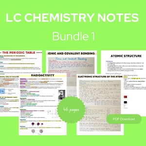 LC Chemistry Notes Atomic Theory (Bundle 1)