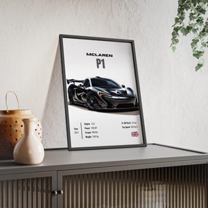 Mclaren P1 | Digital Print Poster | Digitally Hand Drawn Automotive Artwork