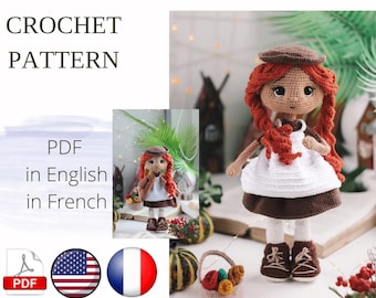 Anne Amigurumi Doll Häkelanleitung PDF Englisch French Amigurumi Handmade