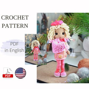 Amigurumi Doll Crochet Pattern doll PDF English Amigurumi Handmade