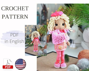Amigurumi Doll Crochet Pattern: Two Dresses (PDF)