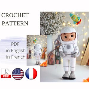 ASTRONAUT Amigurumi Doll Crochet Pattern PDF English French Amigurumi Handmade