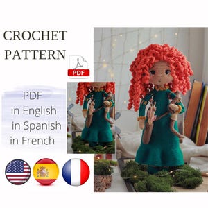Prinzessin Amigurumi Doll Häkelanleitung PDF English Amigurumi Handmade