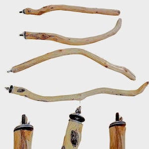 Manzanita Holz Einzelvogel Sitzstange | Natürliche Papageienstangen | Treibholz Voliere Dekor | Vogelkäfig Dekor, Sitzstangen für kleine Vögel