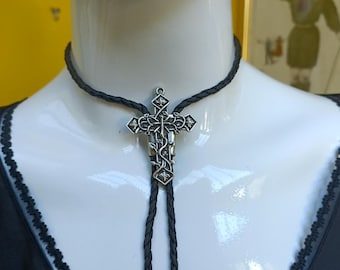 Southern Gothic Bolo Tie- Cross