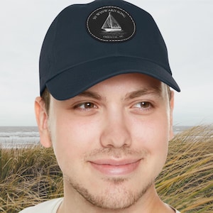 Custom boat name hat, gift for new boater, personalized boat name cap, sailor boating hat, ocean inspired style, nautical captain hat