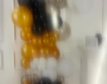 GOLD AND BLACK Balloon Garland Kit